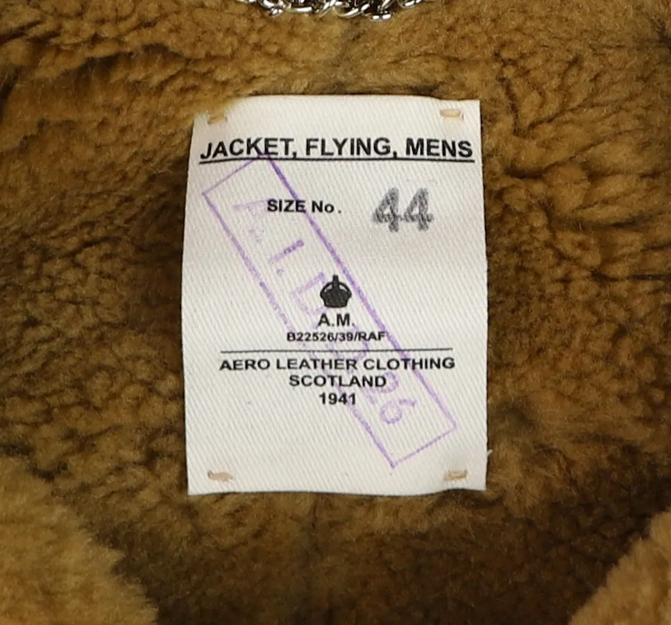 RAF Late WW2 Model Flying Jacket, size 44, Seal Brown