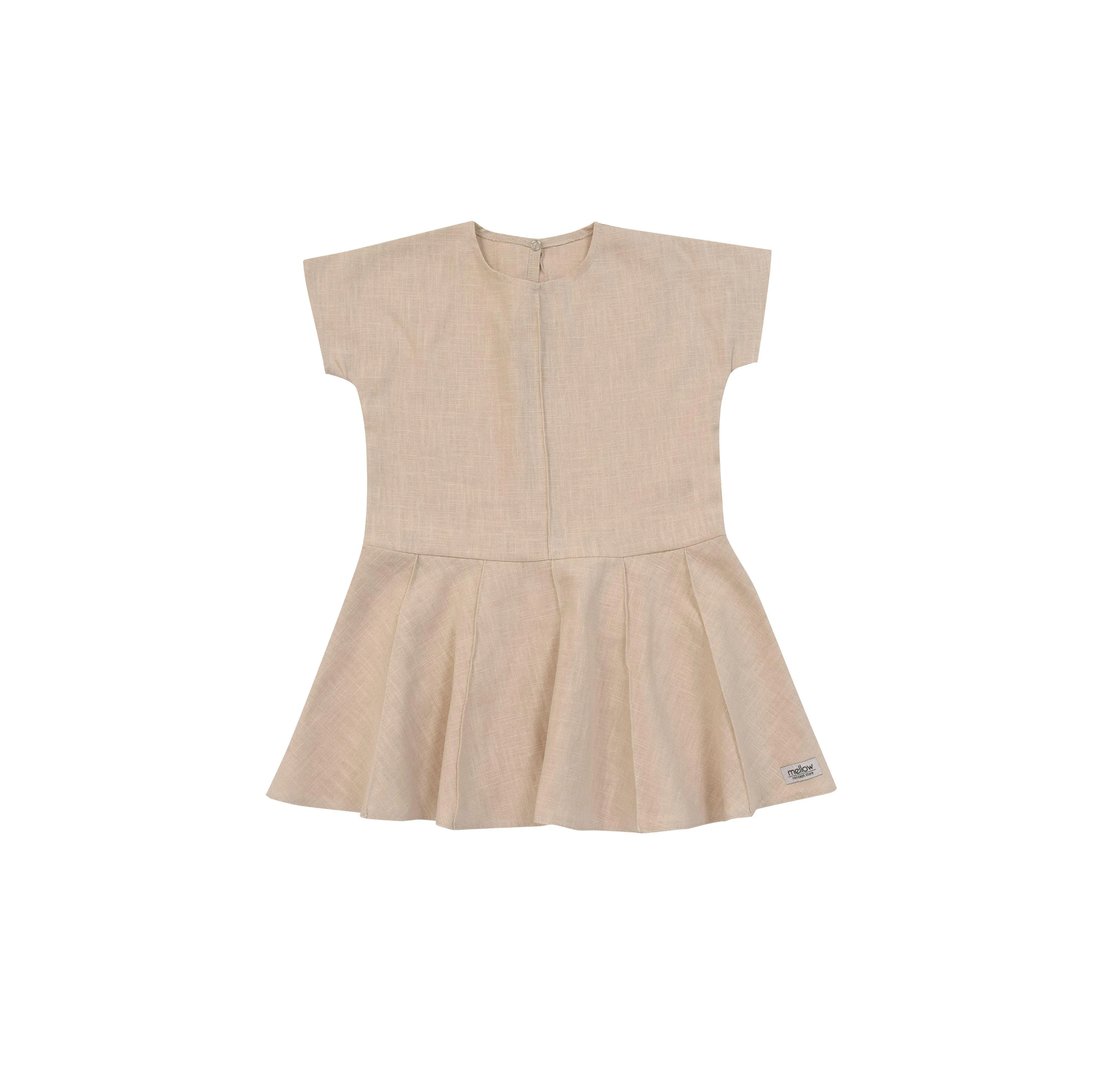 Ramie Baby/Kid Dress - Beige