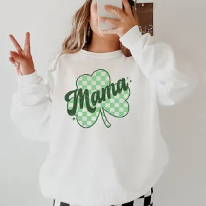 Retro St. Patrick's Day Mama Sweatshirt