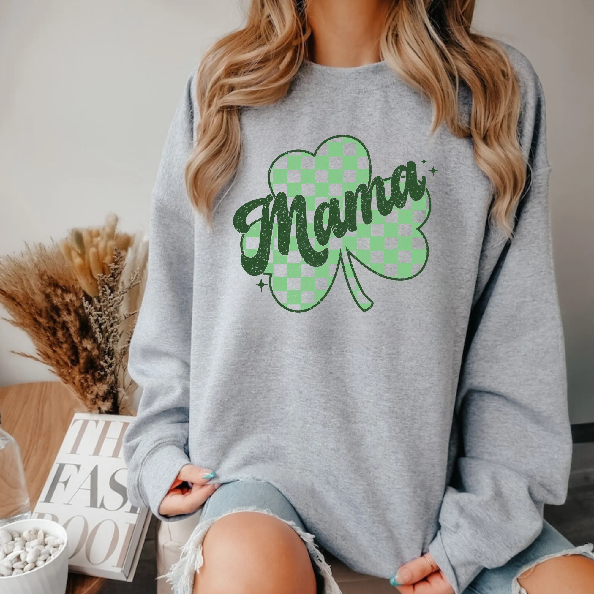 Retro St. Patrick's Day Mama Sweatshirt