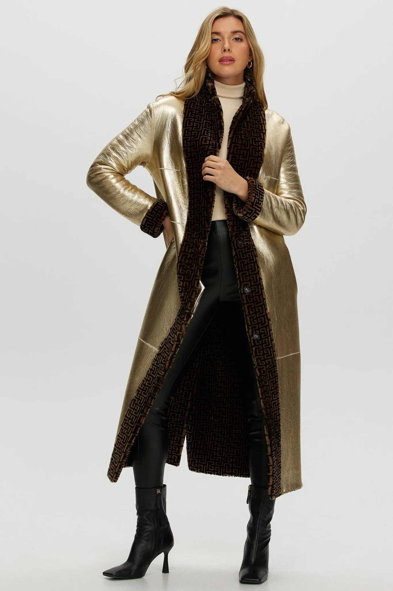 Reversible Merino Shearling Lamb Coat