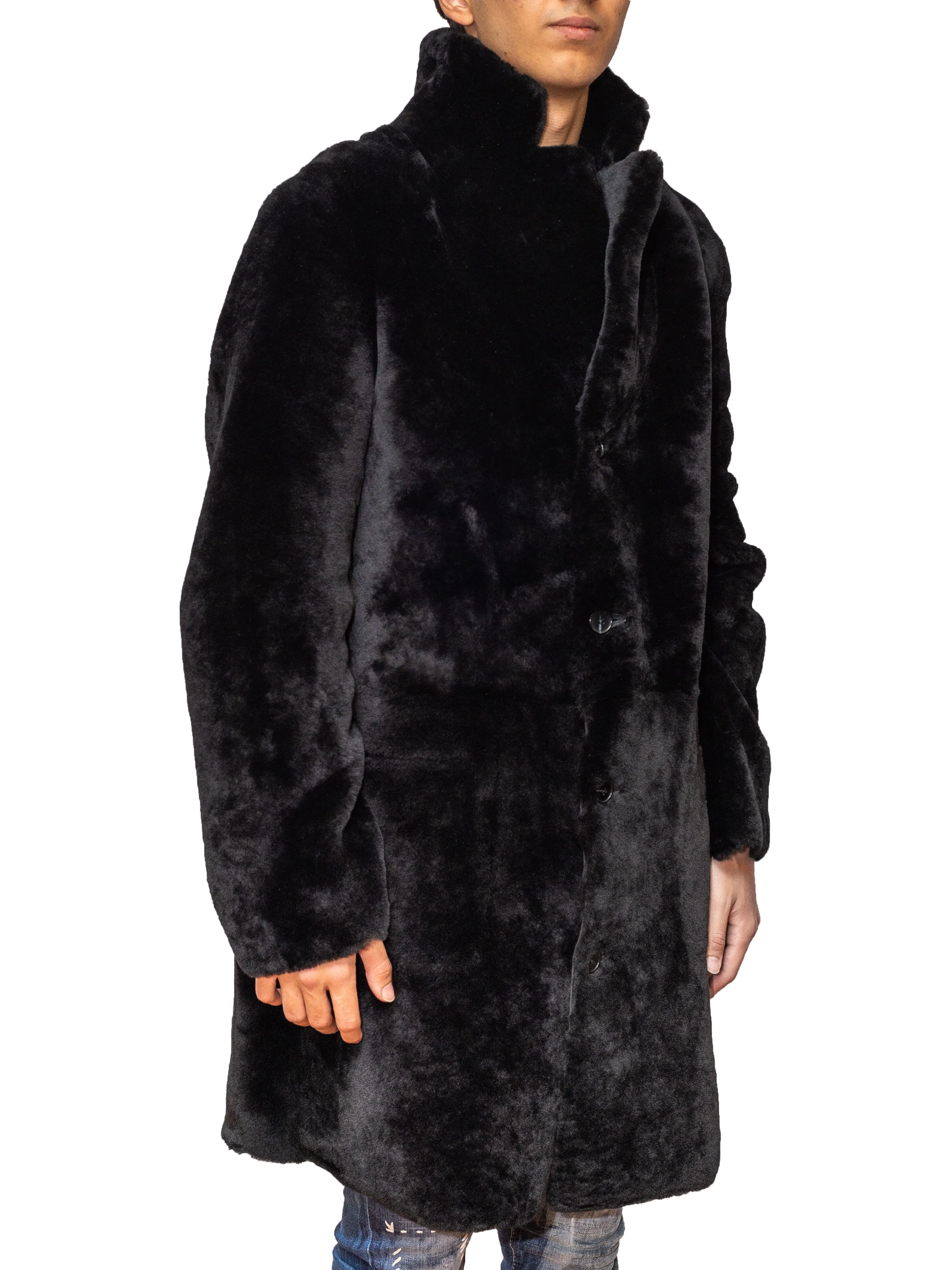 Reversible Slim Shearling Coat