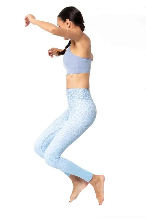 Rockell 7/8 Legging – Sky Blue Leopard Ombre