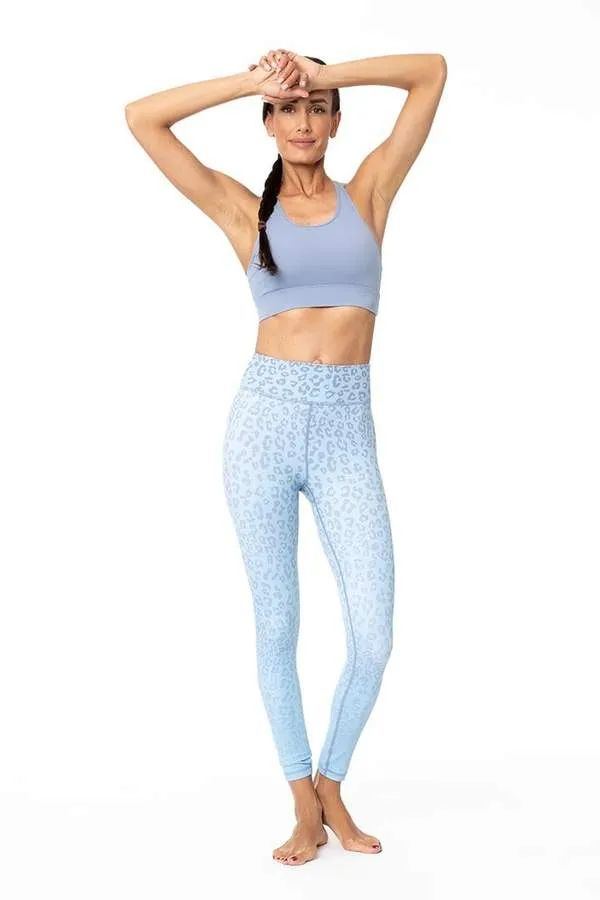 Rockell 7/8 Legging – Sky Blue Leopard Ombre