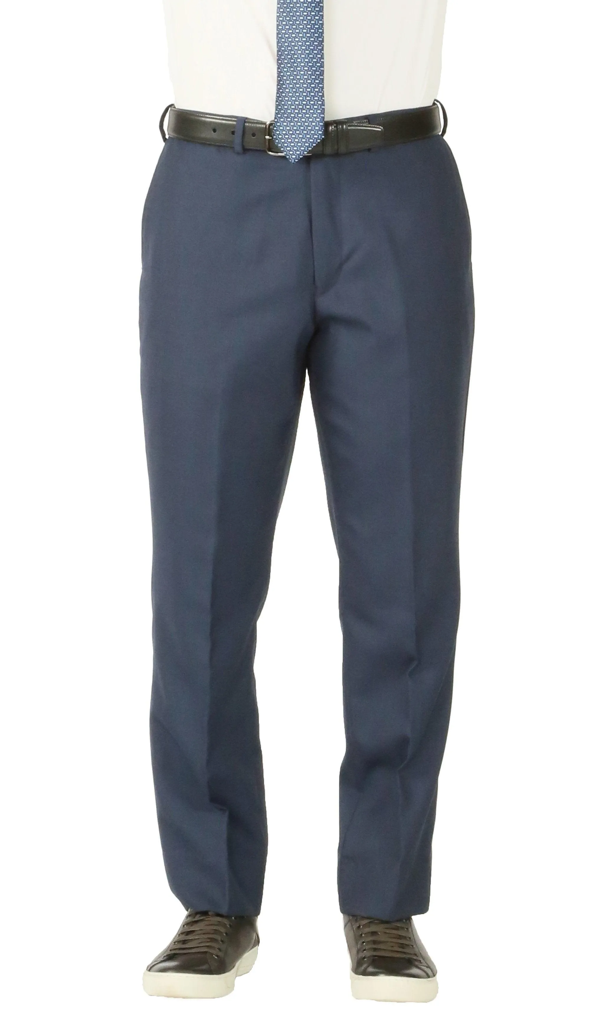 Rod Premium Blue Wool 2 Piece Suit Stain Resistant Traveler Suit - w 2 Pairs of Pants