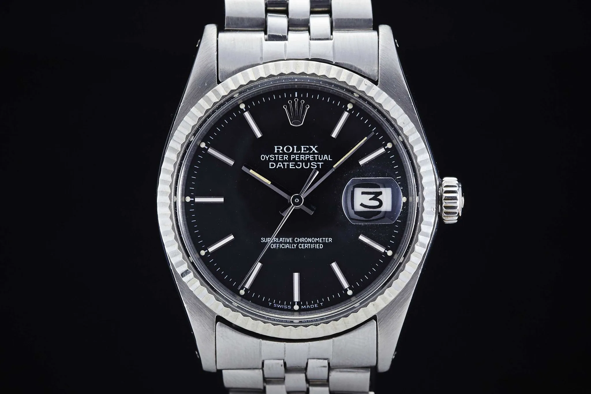 Rolex Datejust 1601 Black Dial