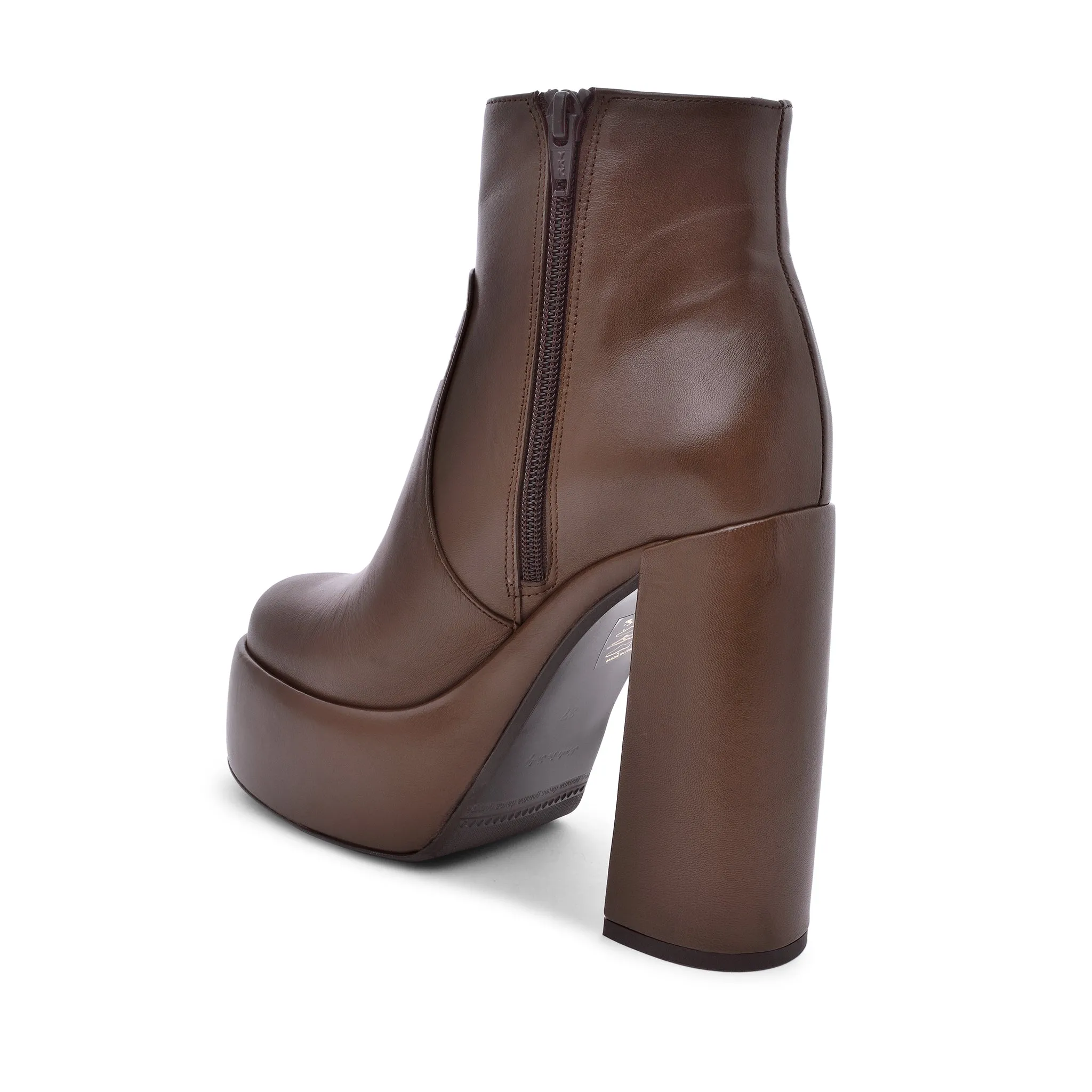 Sato Brown Platform Ankle Boots