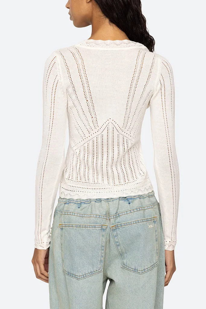 Sea New York - Paxton Knit Long Sleeve - Cream