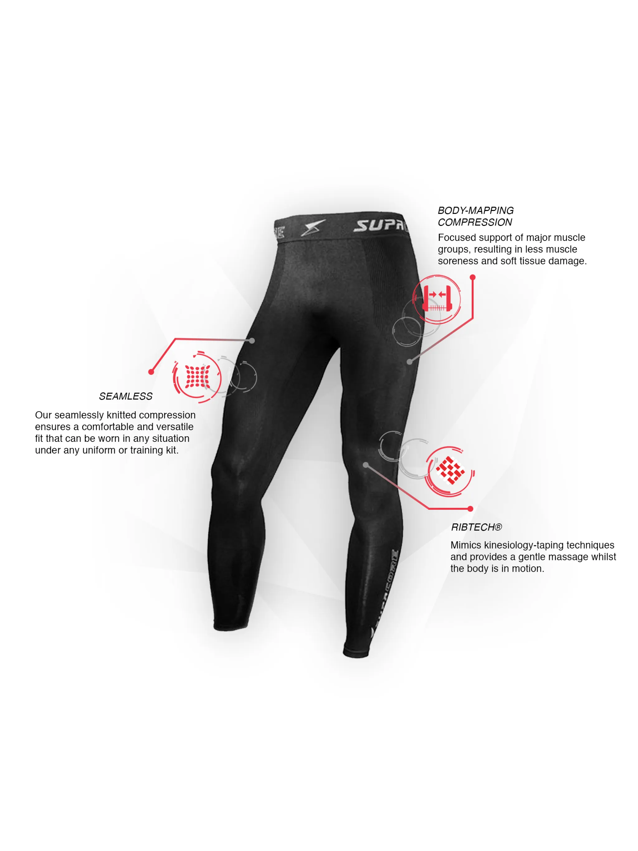 Seamless body Mapped power running tights /training compression leggings