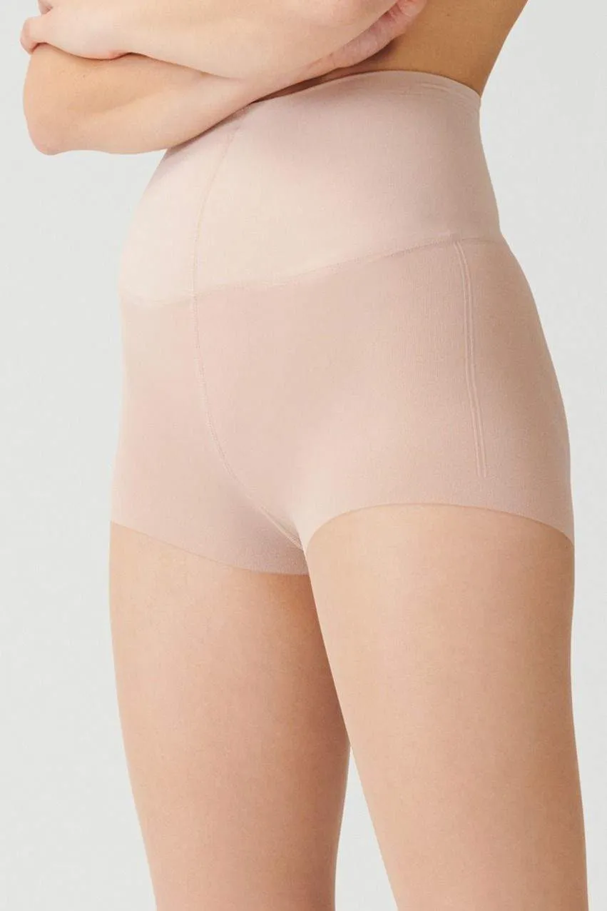 Shaping Control Top Compression Tights | Nude Vivid