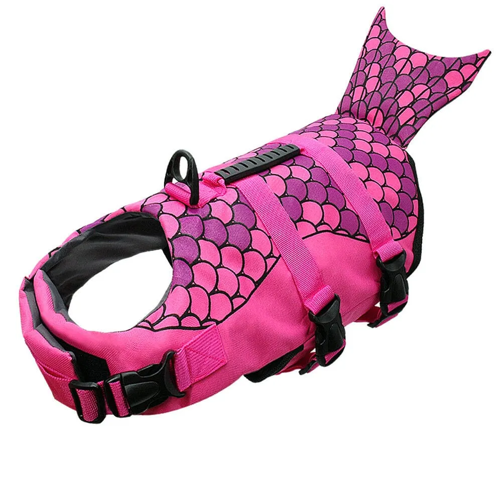 Shark-Mermaid Dachshund Life Jacket