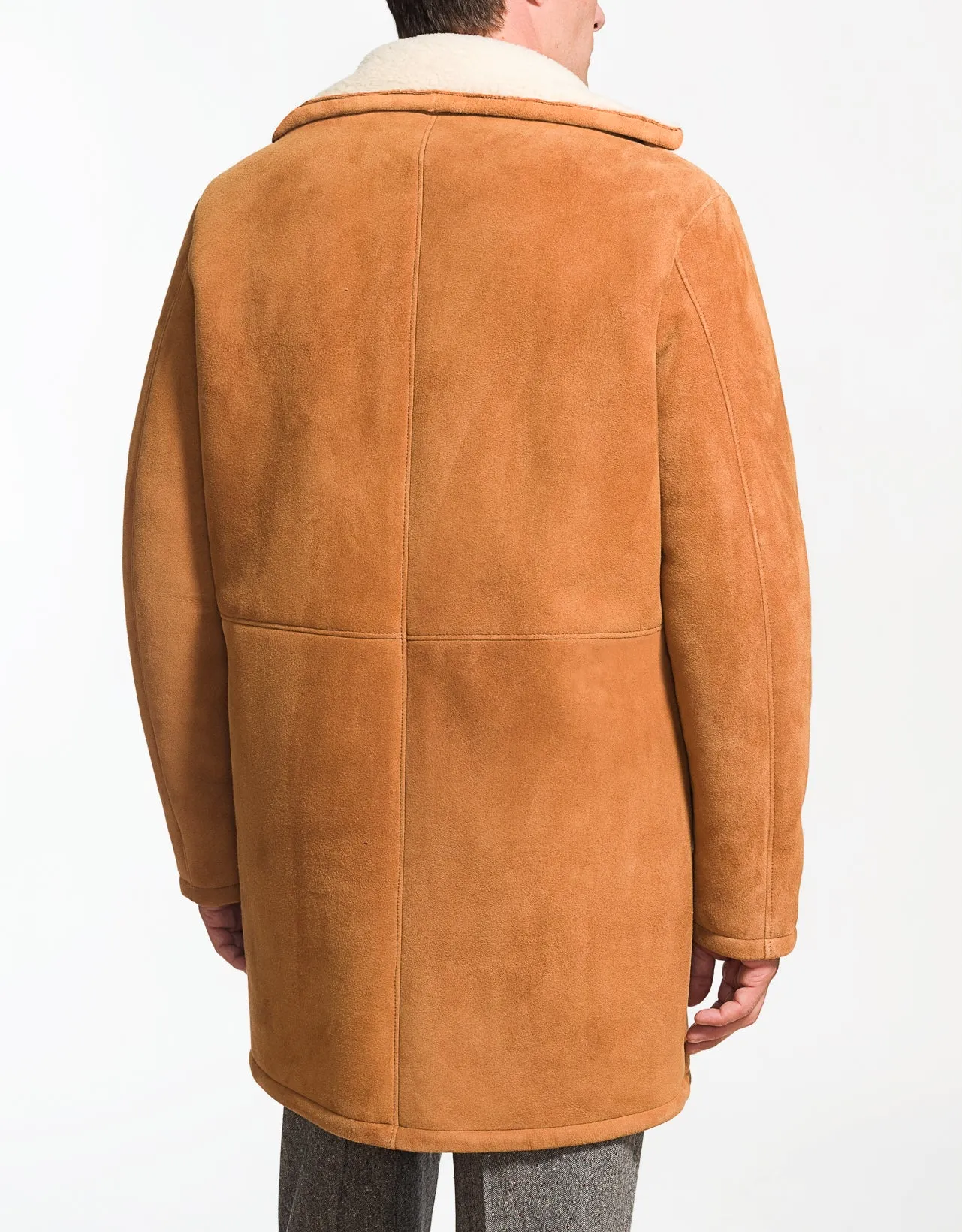 SHEARLING COAT IN TAN