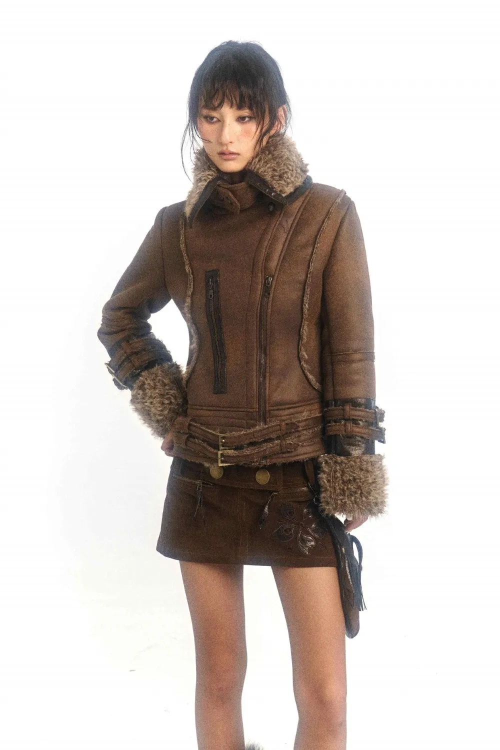 Shearling Leather Coat