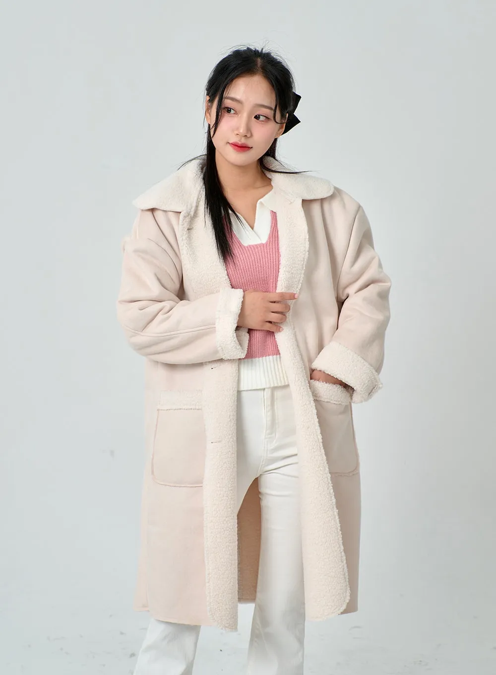 Shearling Long Coat BN30