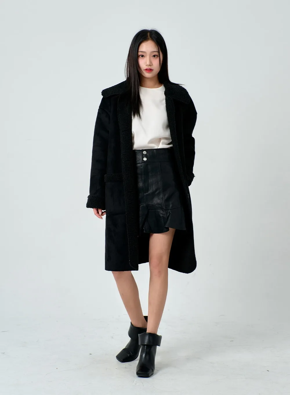 Shearling Long Coat BN30