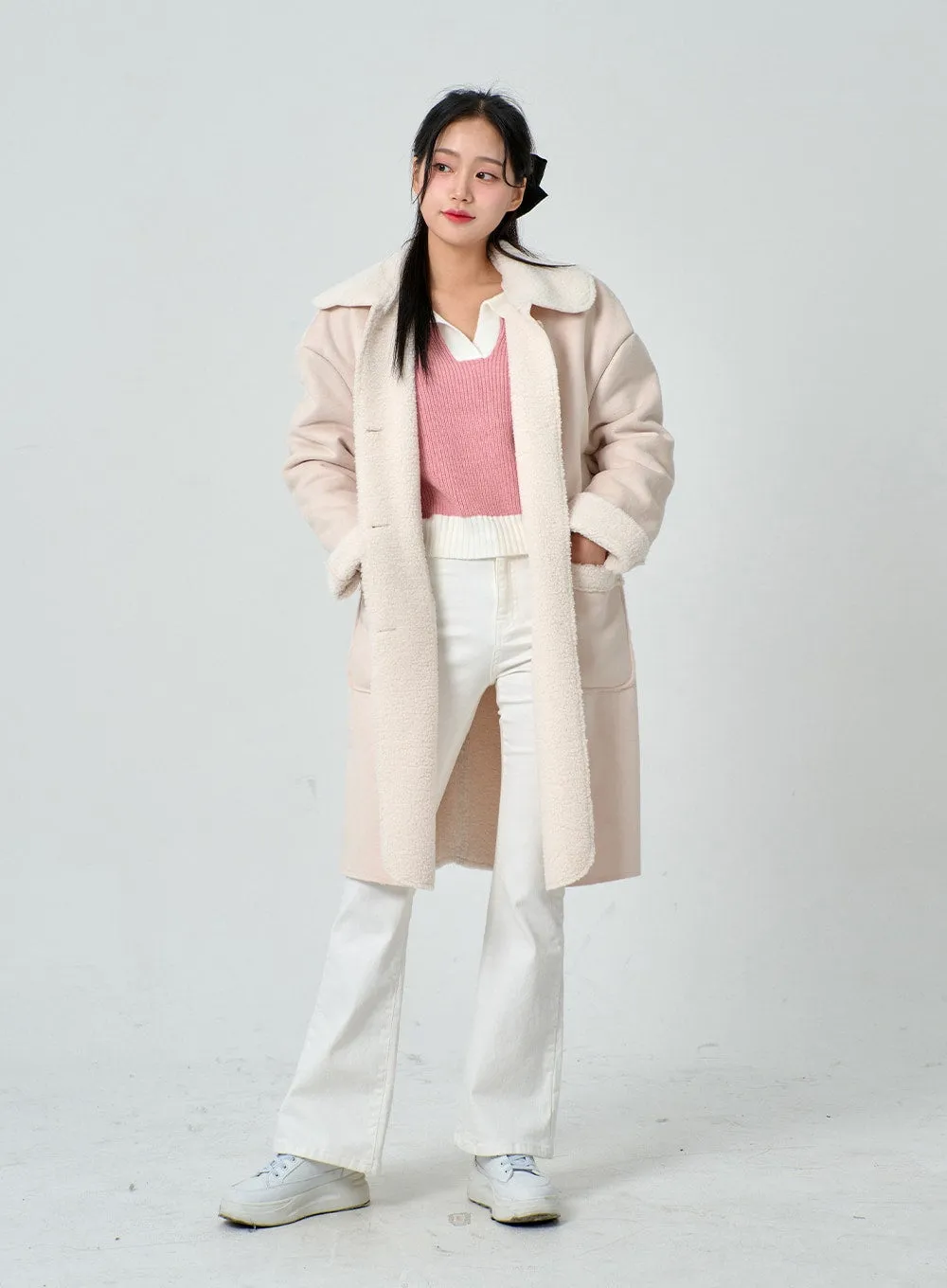 Shearling Long Coat BN30