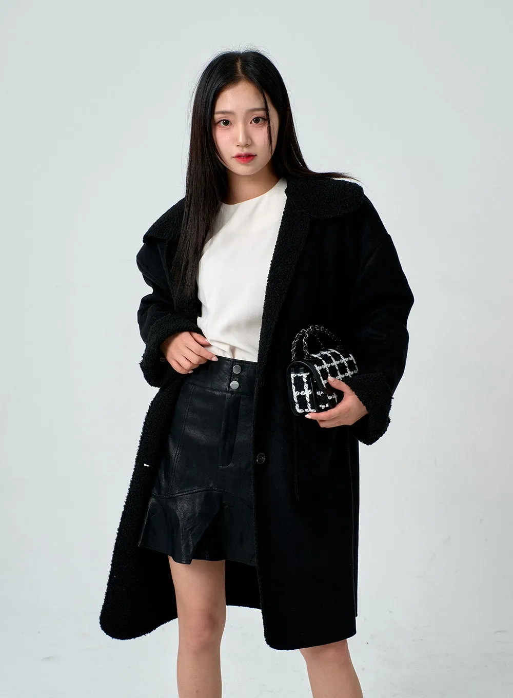 Shearling Long Coat BN30