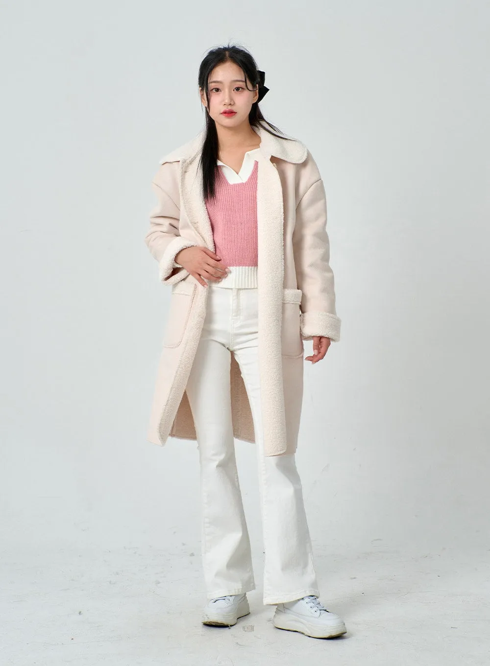 Shearling Long Coat BN30