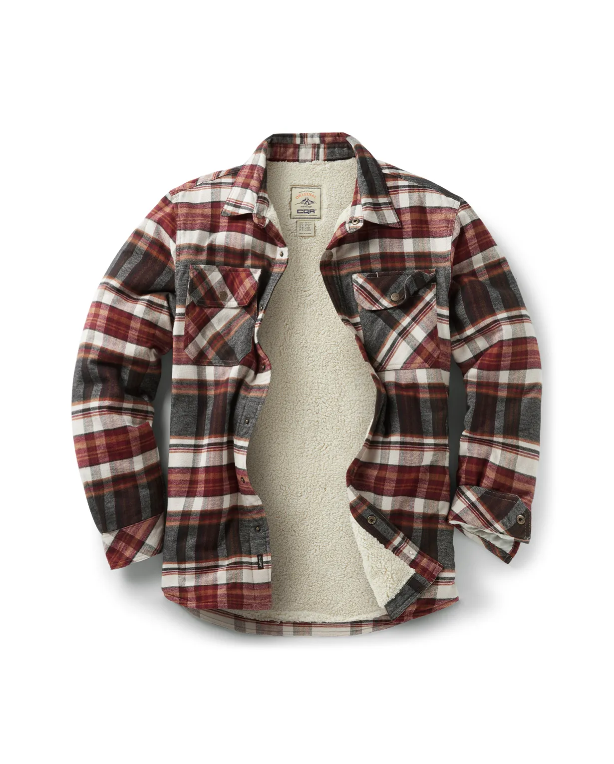 Sherpa Lined Flannel Shirt Jacket [HOK710]