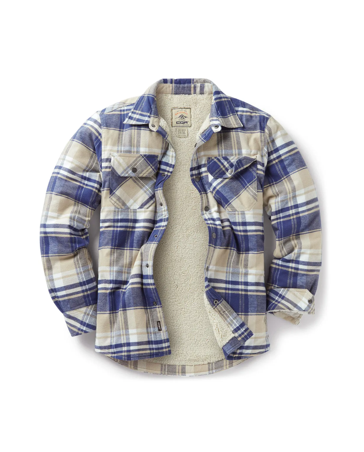 Sherpa Lined Flannel Shirt Jacket [HOK710]