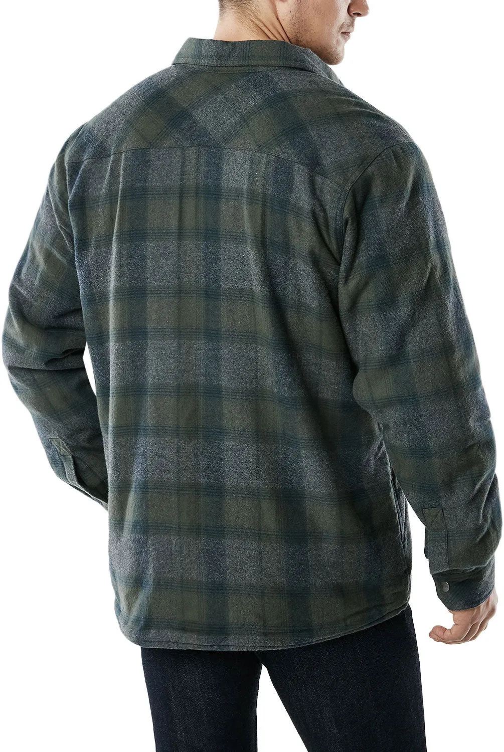 Sherpa Lined Flannel Shirt Jacket [HOK710]