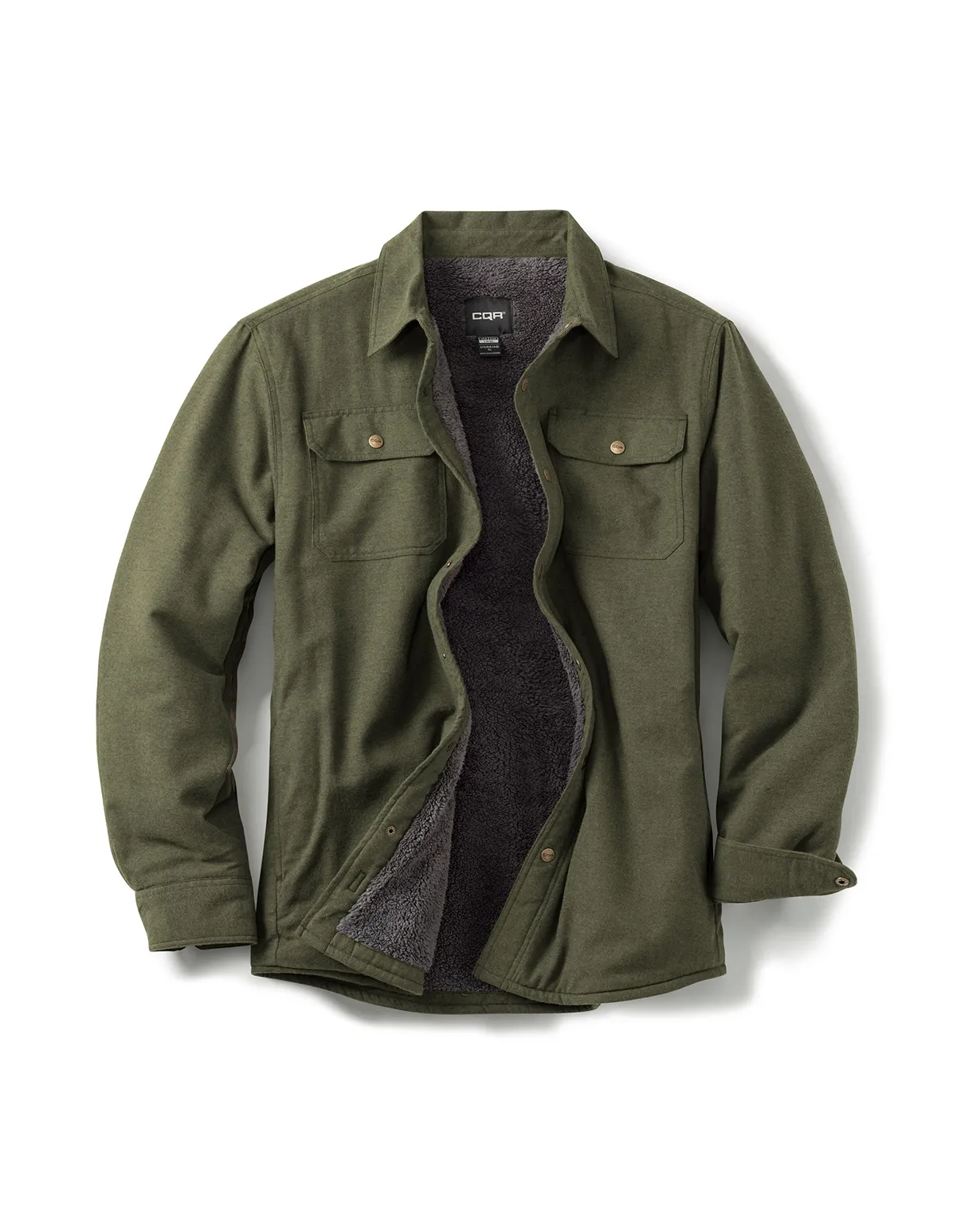 Sherpa Lined Flannel Shirt Jacket [HOK710]