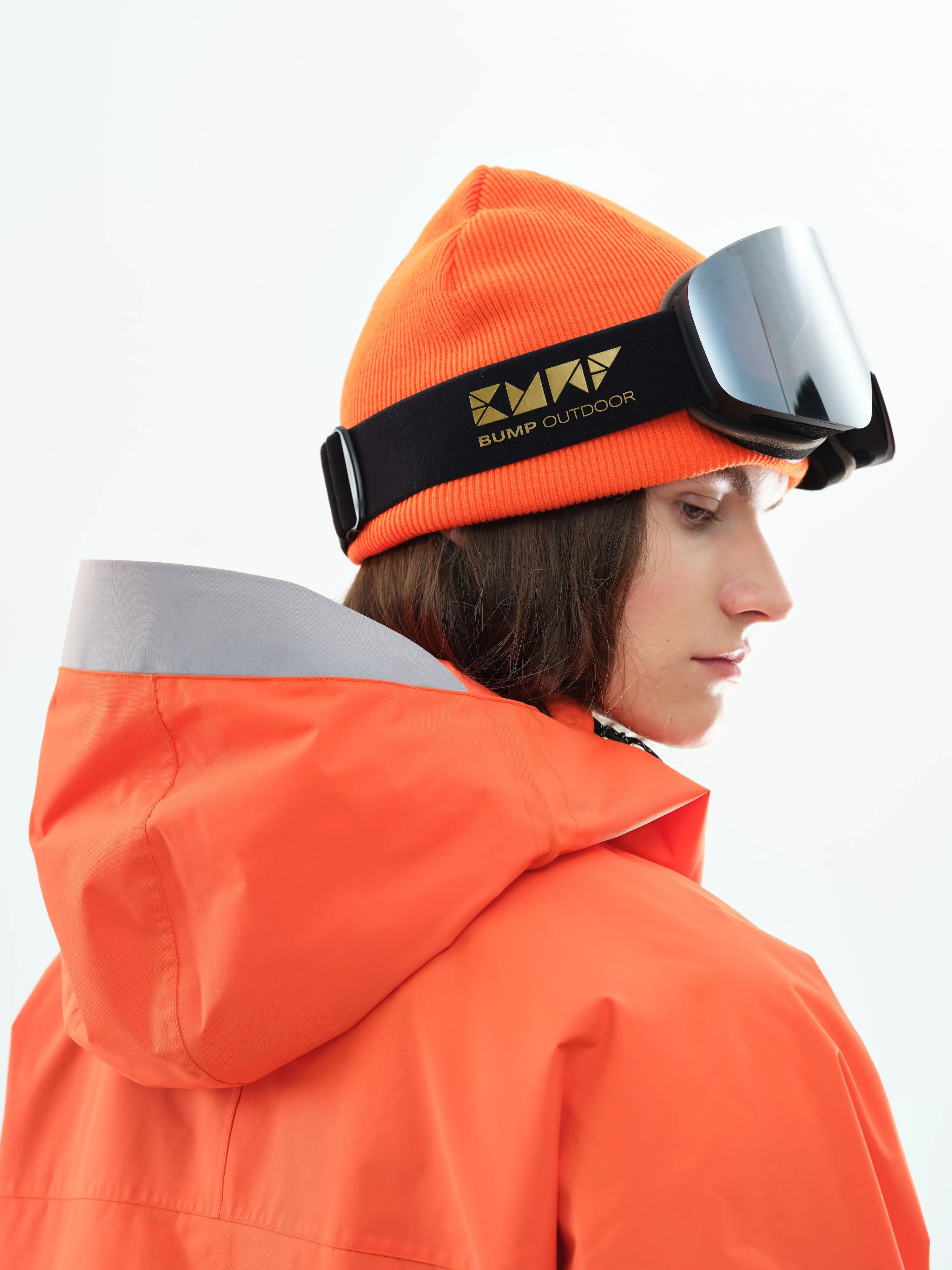 Slash 23 Ski/Snowboarding Jacket Men Orange Gray