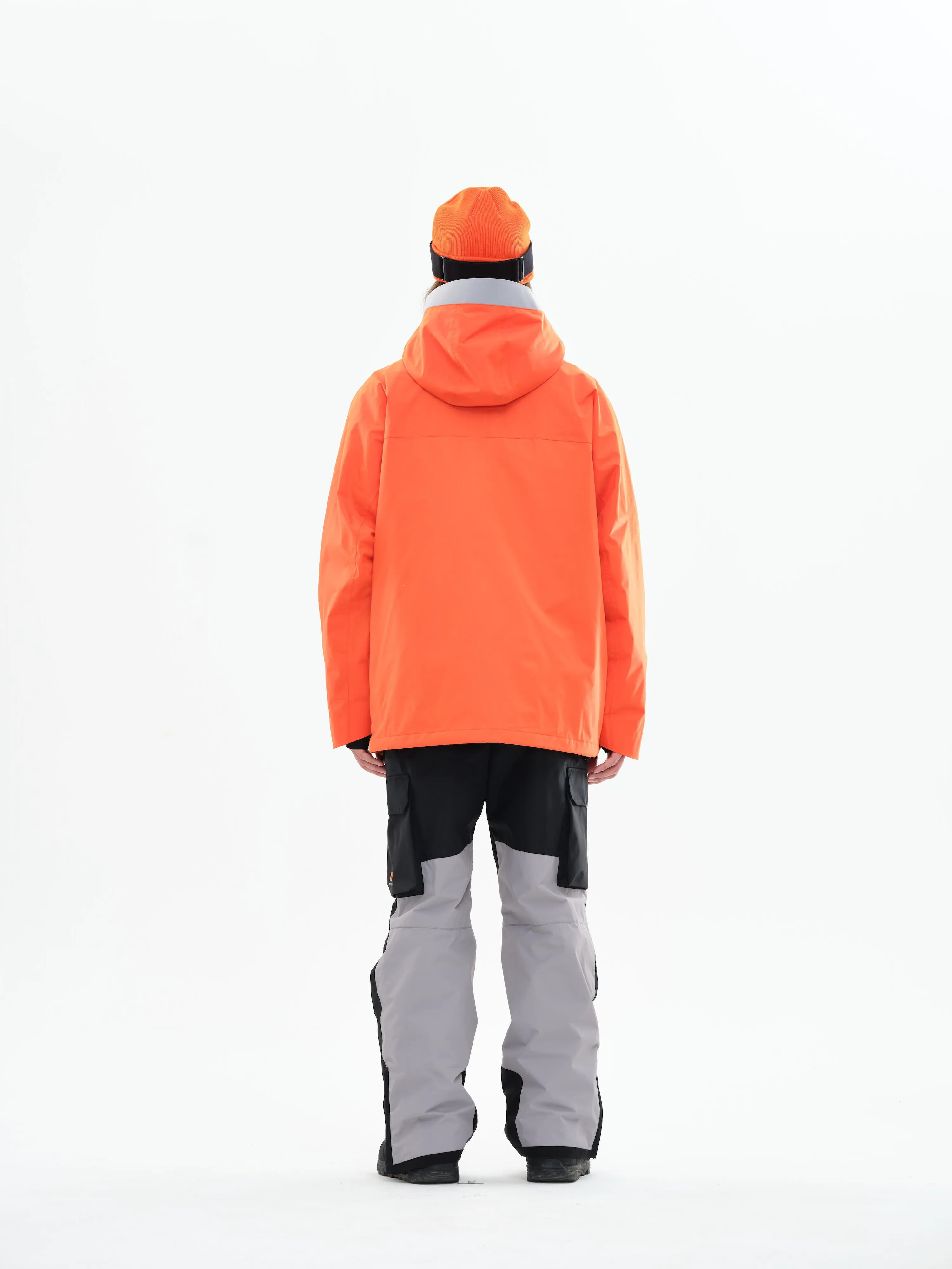 Slash 23 Ski/Snowboarding Jacket Men Orange Gray