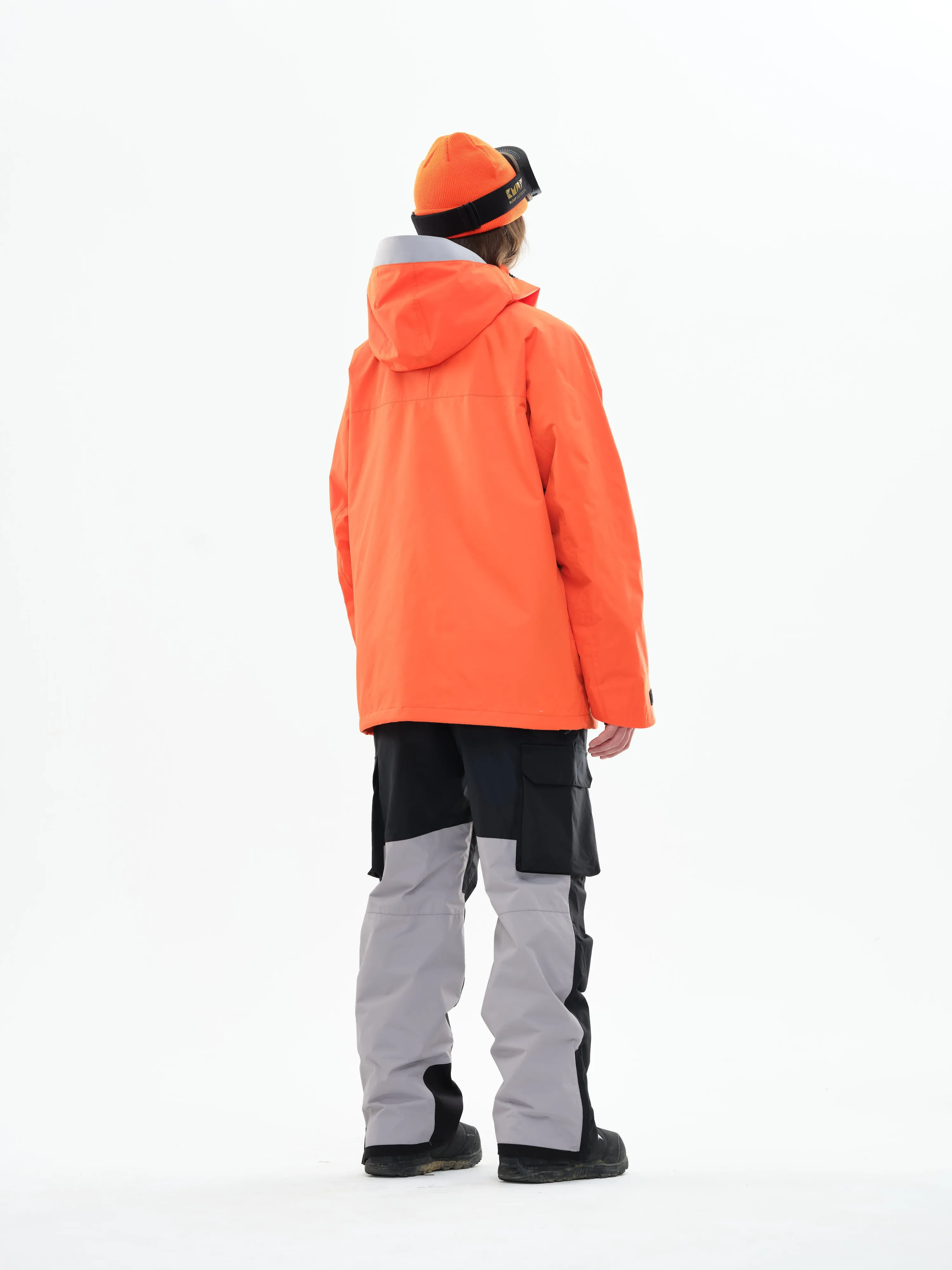 Slash 23 Ski/Snowboarding Jacket Men Orange Gray