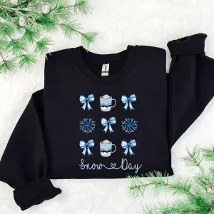 Snow Day Teacher Sweatshirt | Coquette Snow Day Crewneck