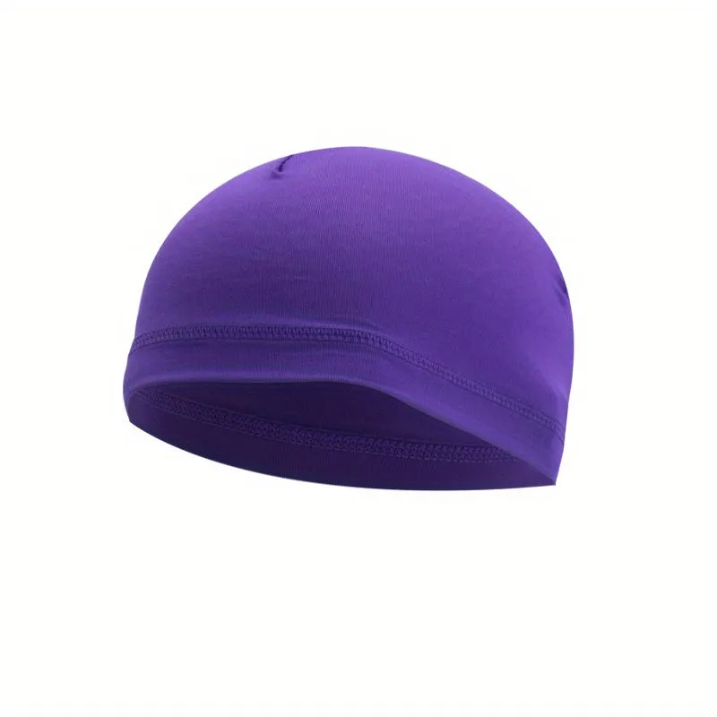 Soft Polyester Sports Beanie Cap - Sunscreen Protection, Breathable, Moisture-Wicking, Lightweight, Ideal for Summer Riding, Jogging, Cycling, Motorcycle, Outdoor Activities, and Perfect Gift Choice