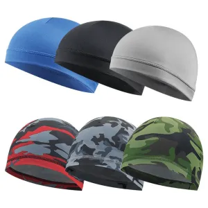 Soft Polyester Sports Beanie Cap - Sunscreen Protection, Breathable, Moisture-Wicking, Lightweight, Ideal for Summer Riding, Jogging, Cycling, Motorcycle, Outdoor Activities, and Perfect Gift Choice