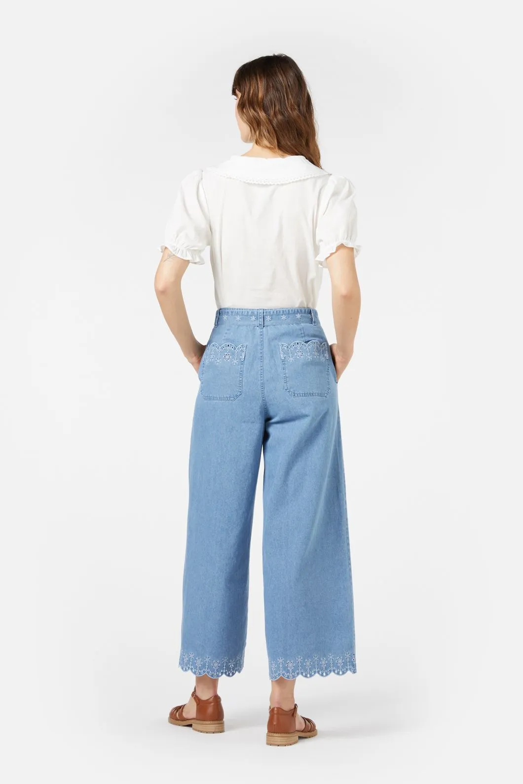 Solenne Scallop Culotte