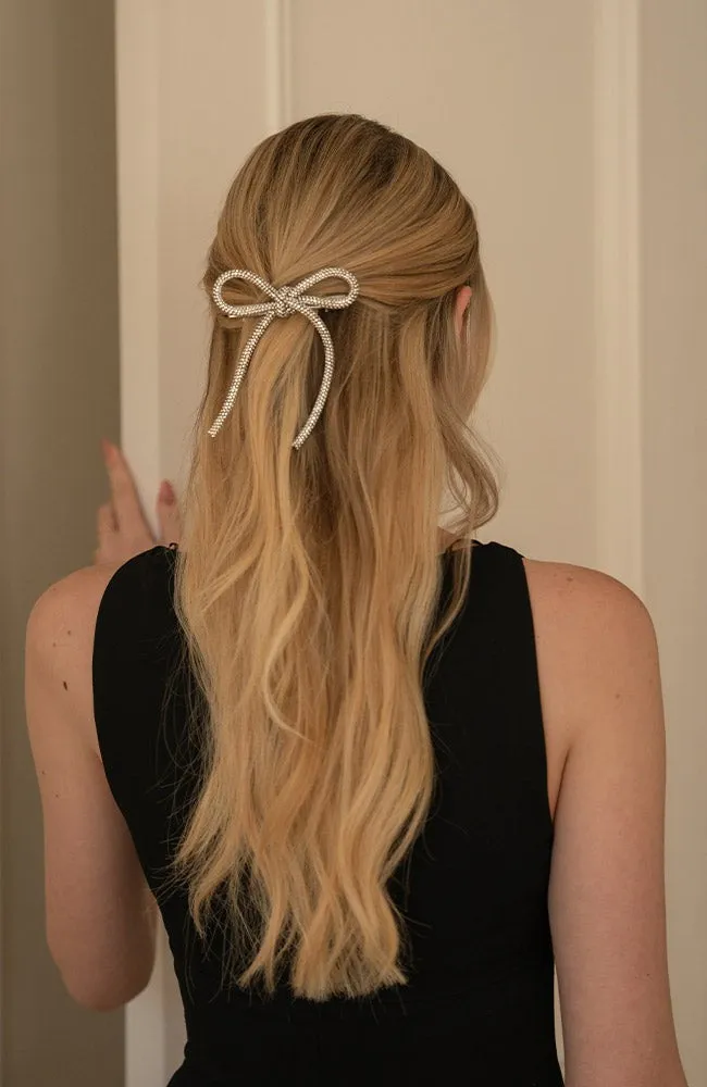 Stacy Crystal Bow Barrette