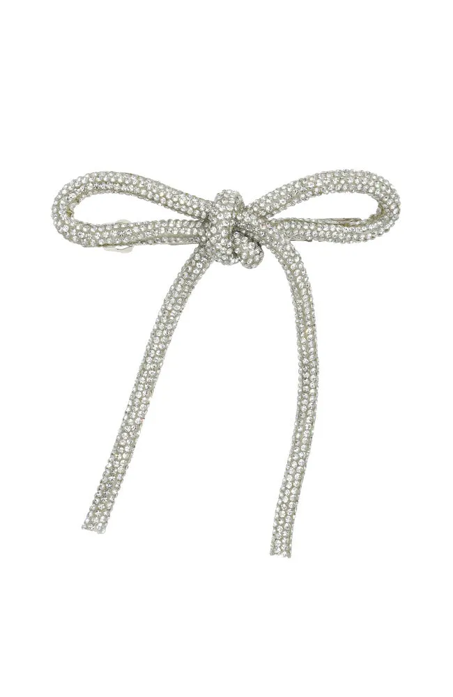 Stacy Crystal Bow Barrette