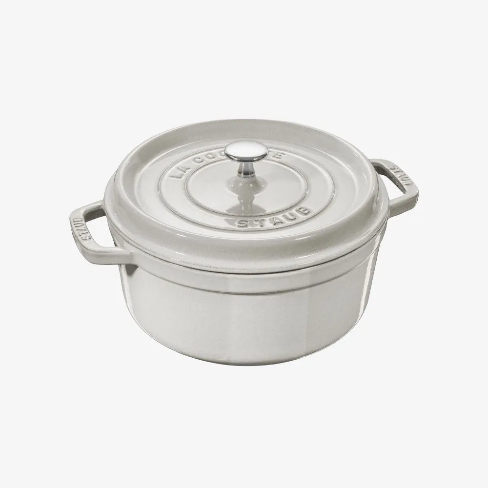 Staub 7 QT Cocotte - White Truffle