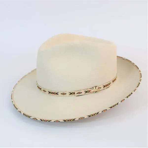 Stetson Vanguard Wool Fedora - in Bone