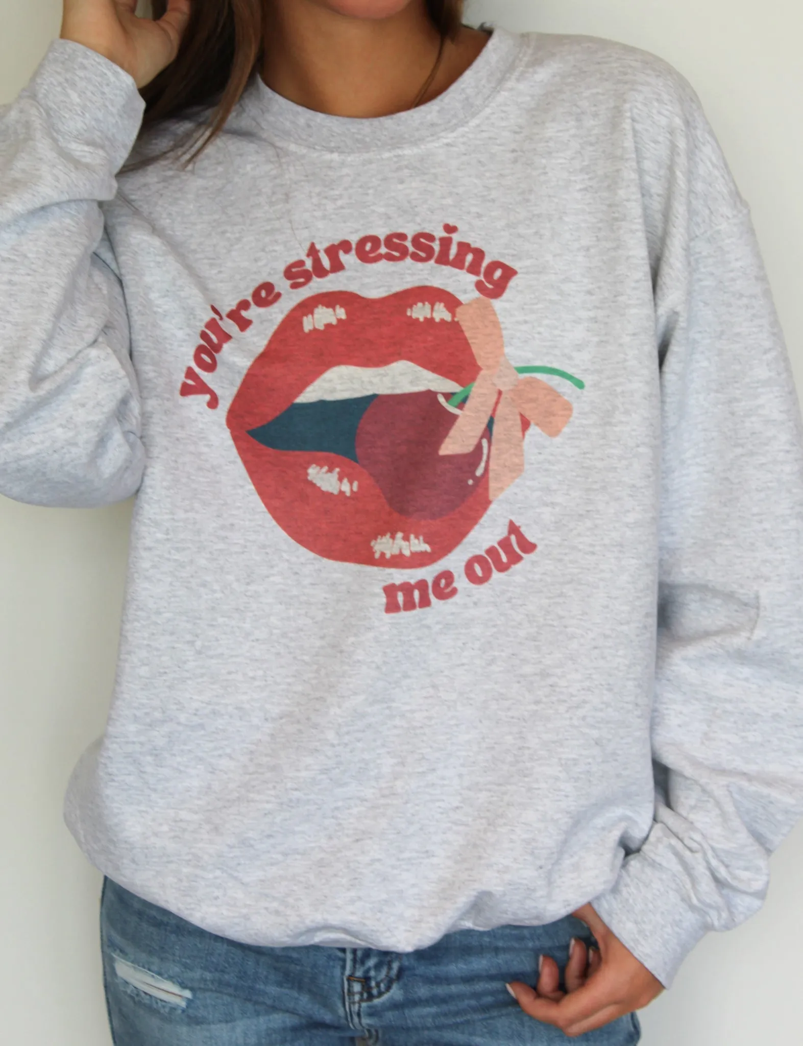 Stressing Me Out Graphic Sweatshirt