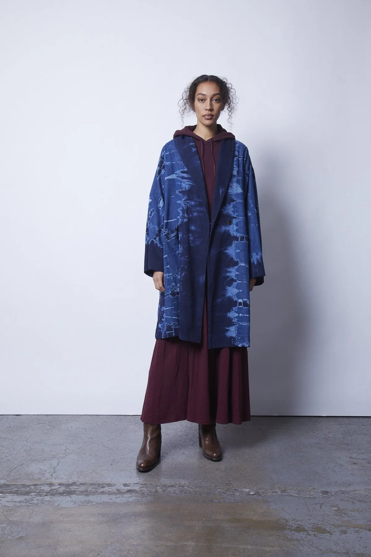 Swing Coat, Navy Storm