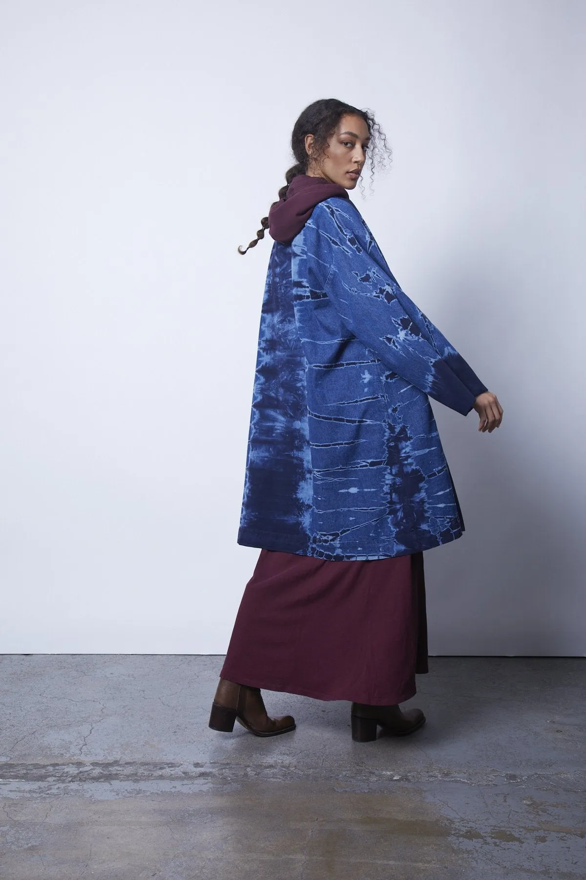 Swing Coat, Navy Storm