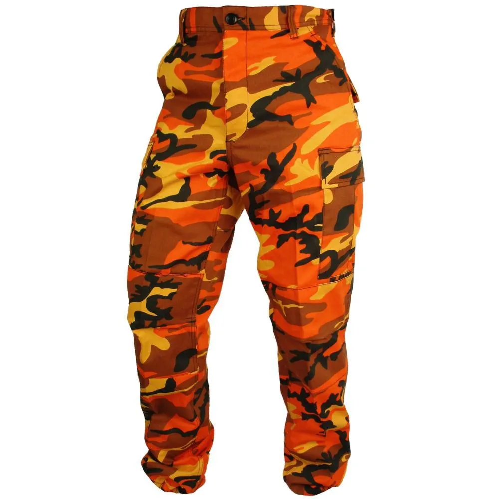 Tactical Camo BDU Pants - Orange