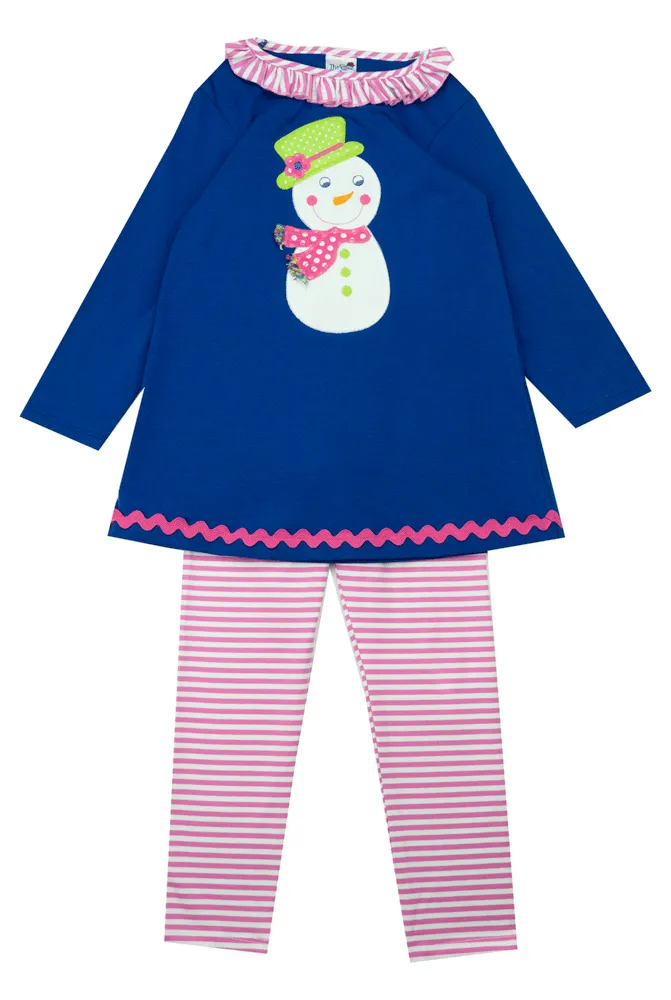 The Bailey Boys Snowman Two Piece Tunic Set