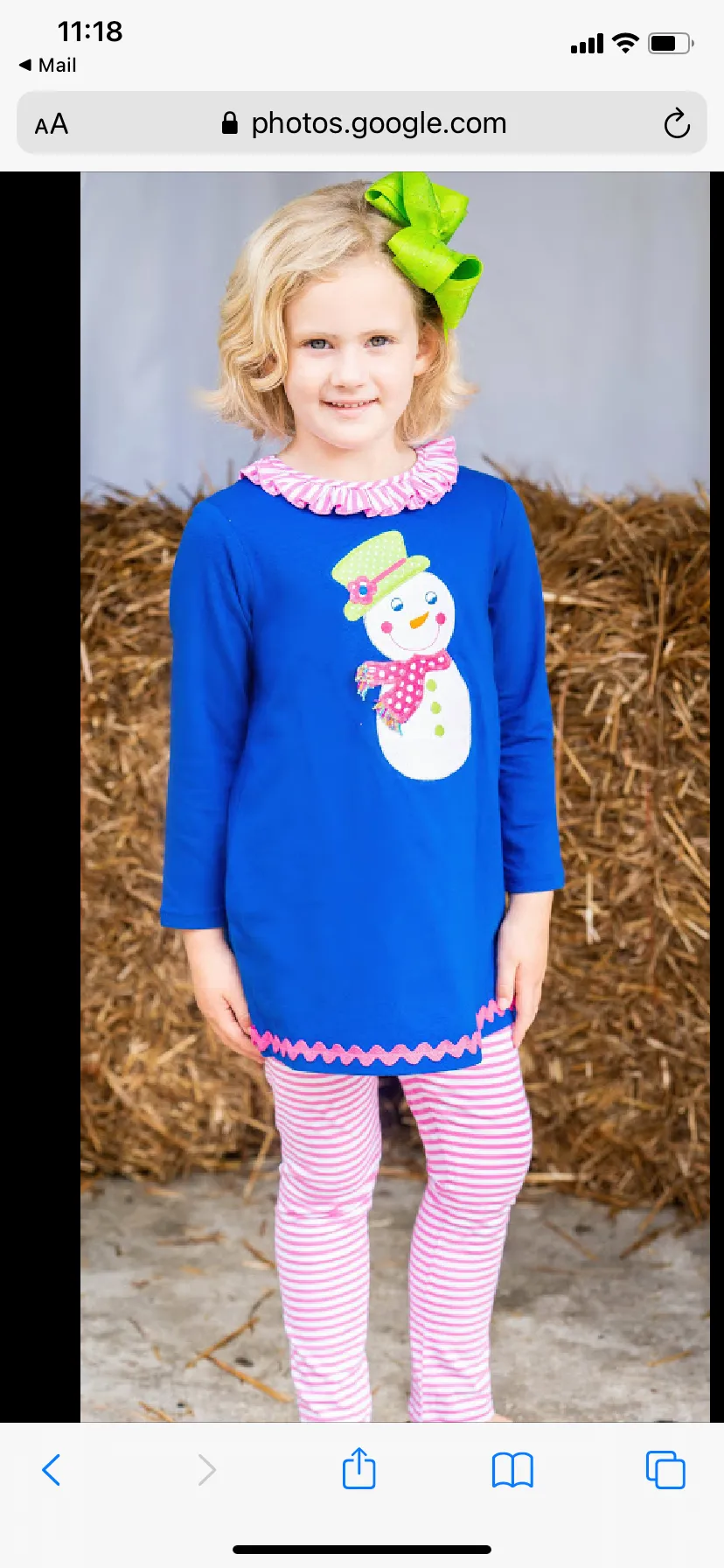 The Bailey Boys Snowman Two Piece Tunic Set