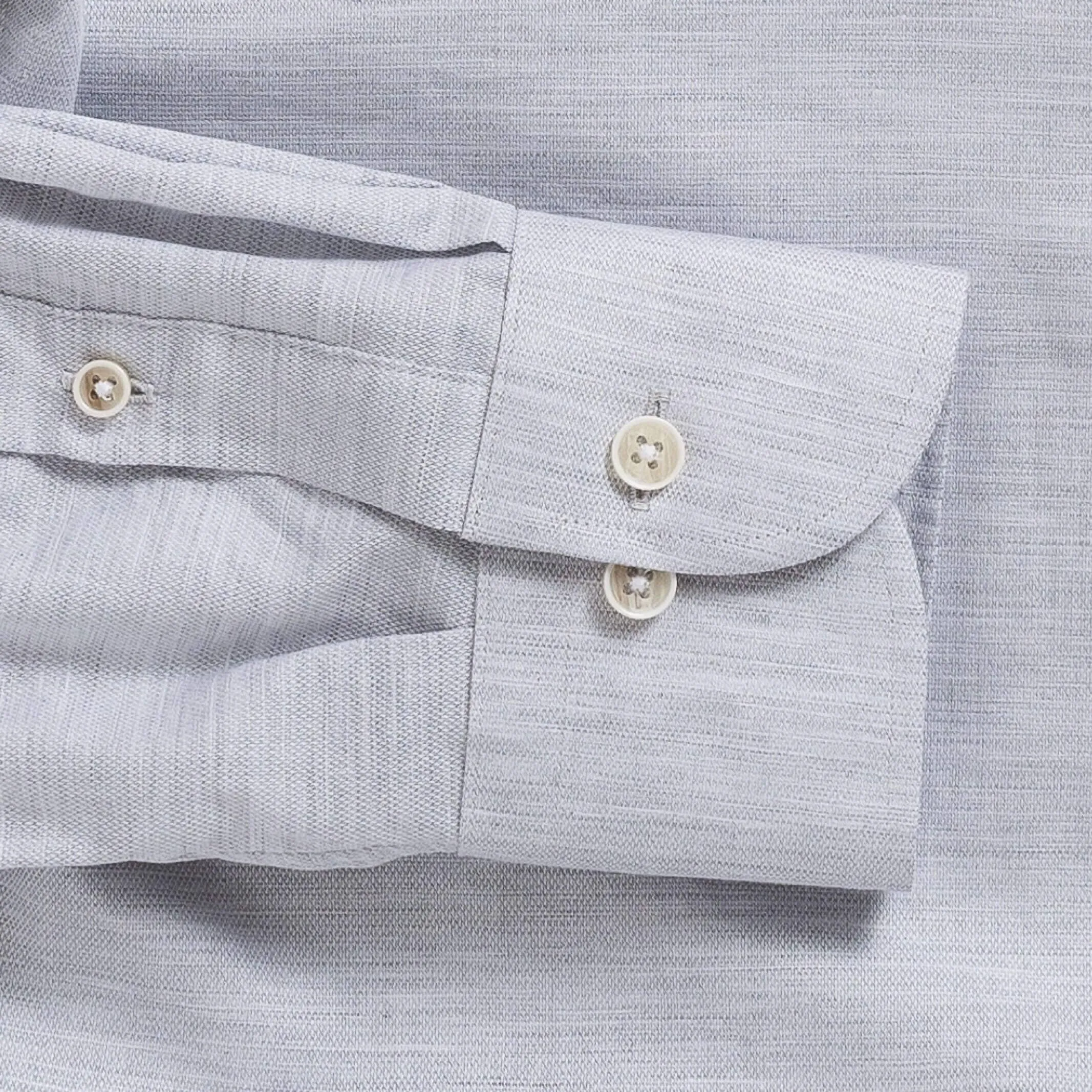 The Light Grey Brompton Mouline Custom Shirt