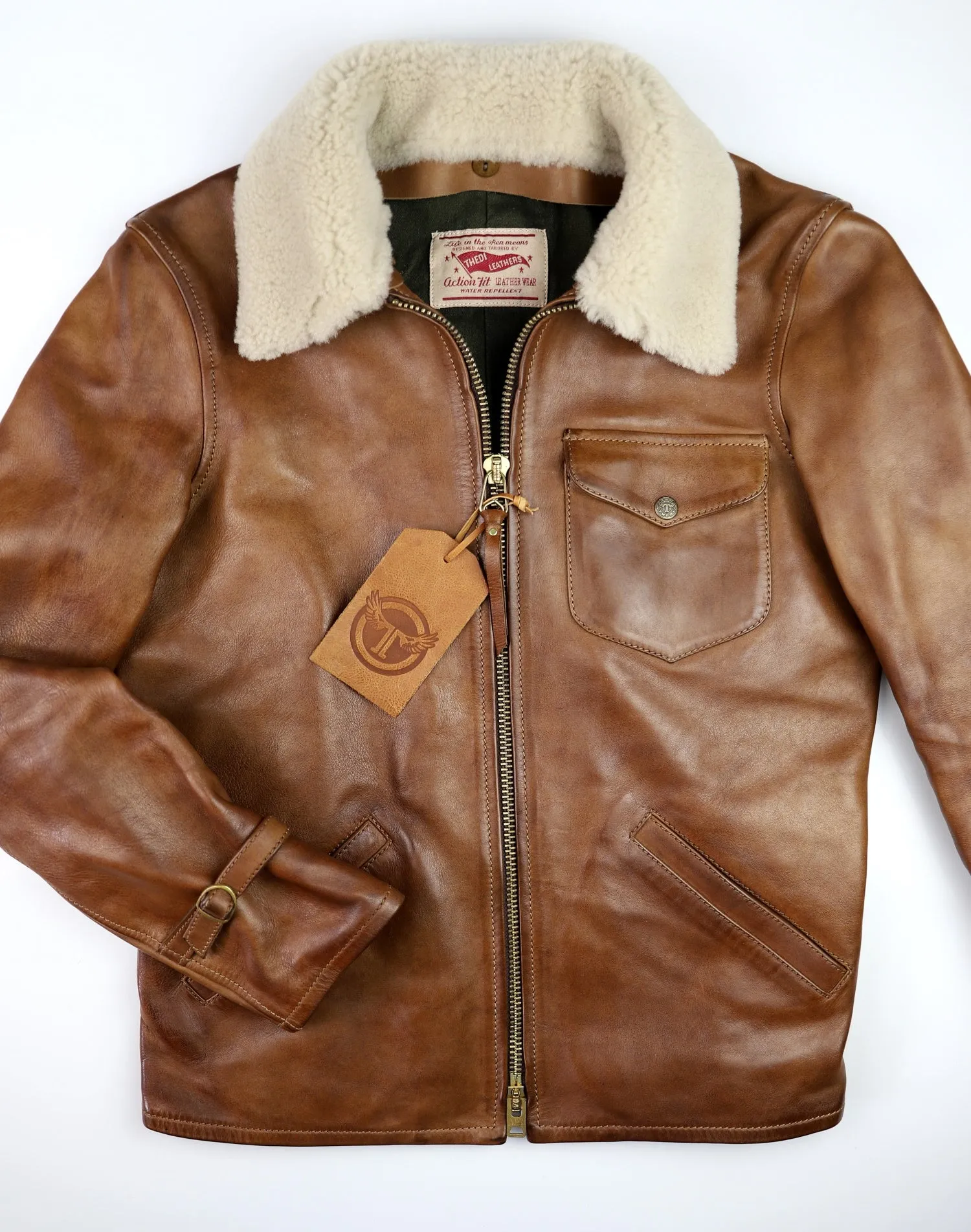 Thedi Memphis Jacket, size Small, Bruciato Horsehide