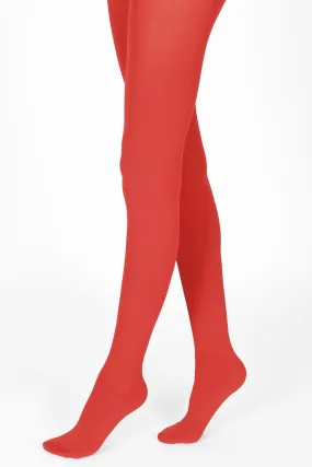 Tights - Poppy Red