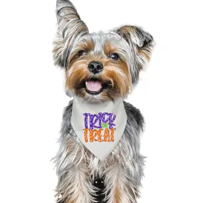 Trick or Treat Tie-On Pet Bandana with Purple