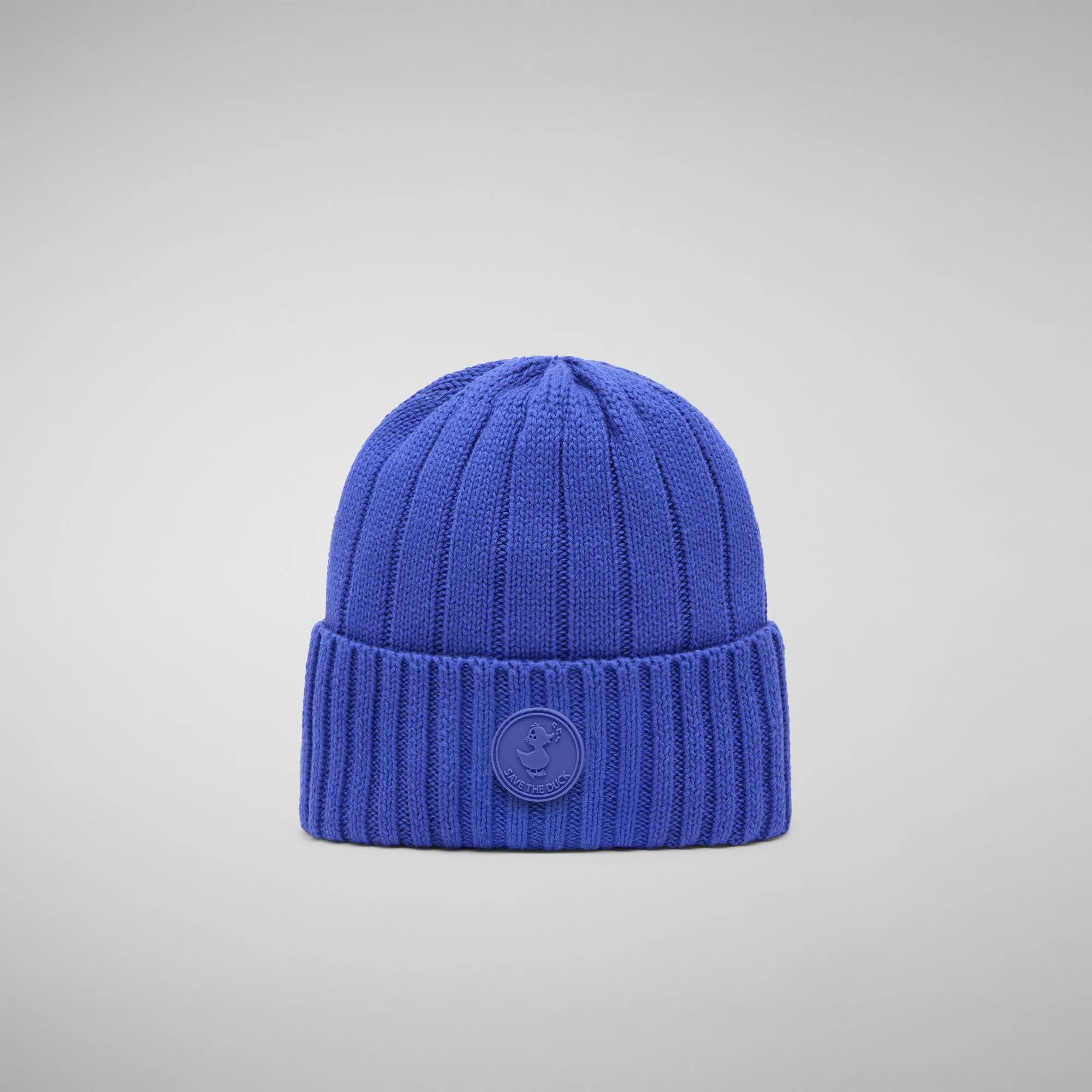 Unisex ribbed beanie jo in gentian blue