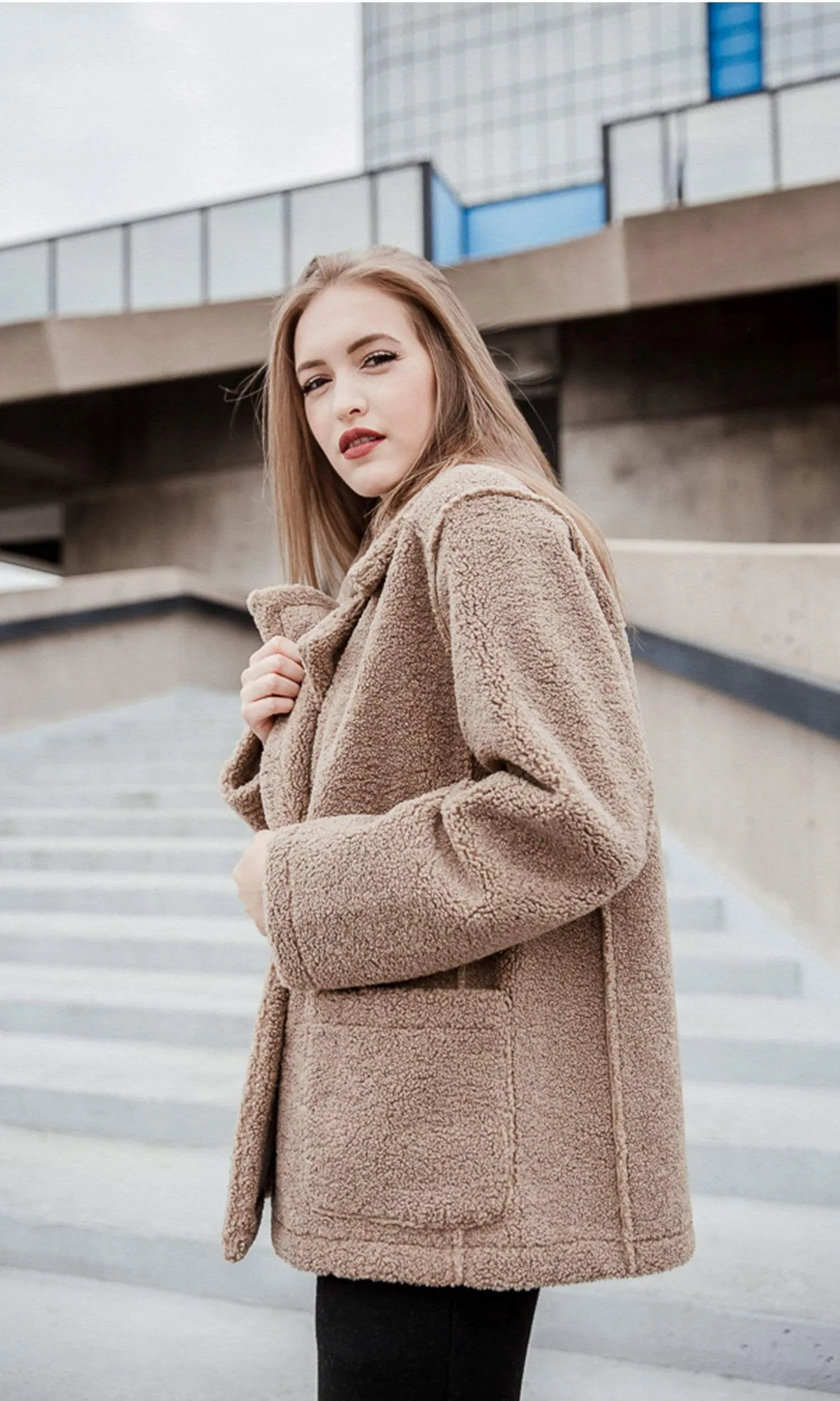 Velvet by Graham & Spencer Yoko Oversized Lux Sherpa Coat