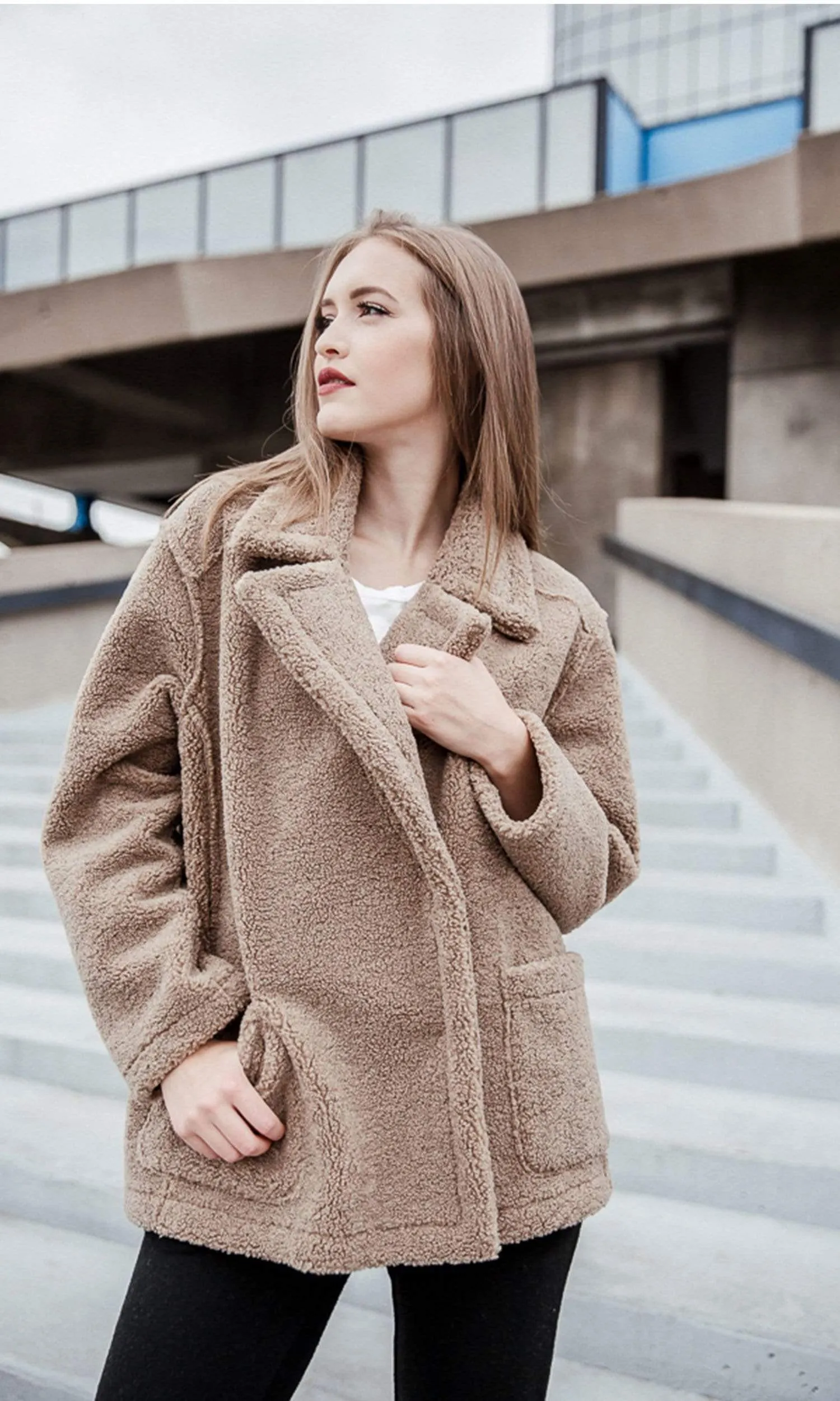 Velvet by Graham & Spencer Yoko Oversized Lux Sherpa Coat